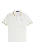 Fred Perry Slim Fit Twin Tipped Polo Snow White / Honeycomb / Honeycomb