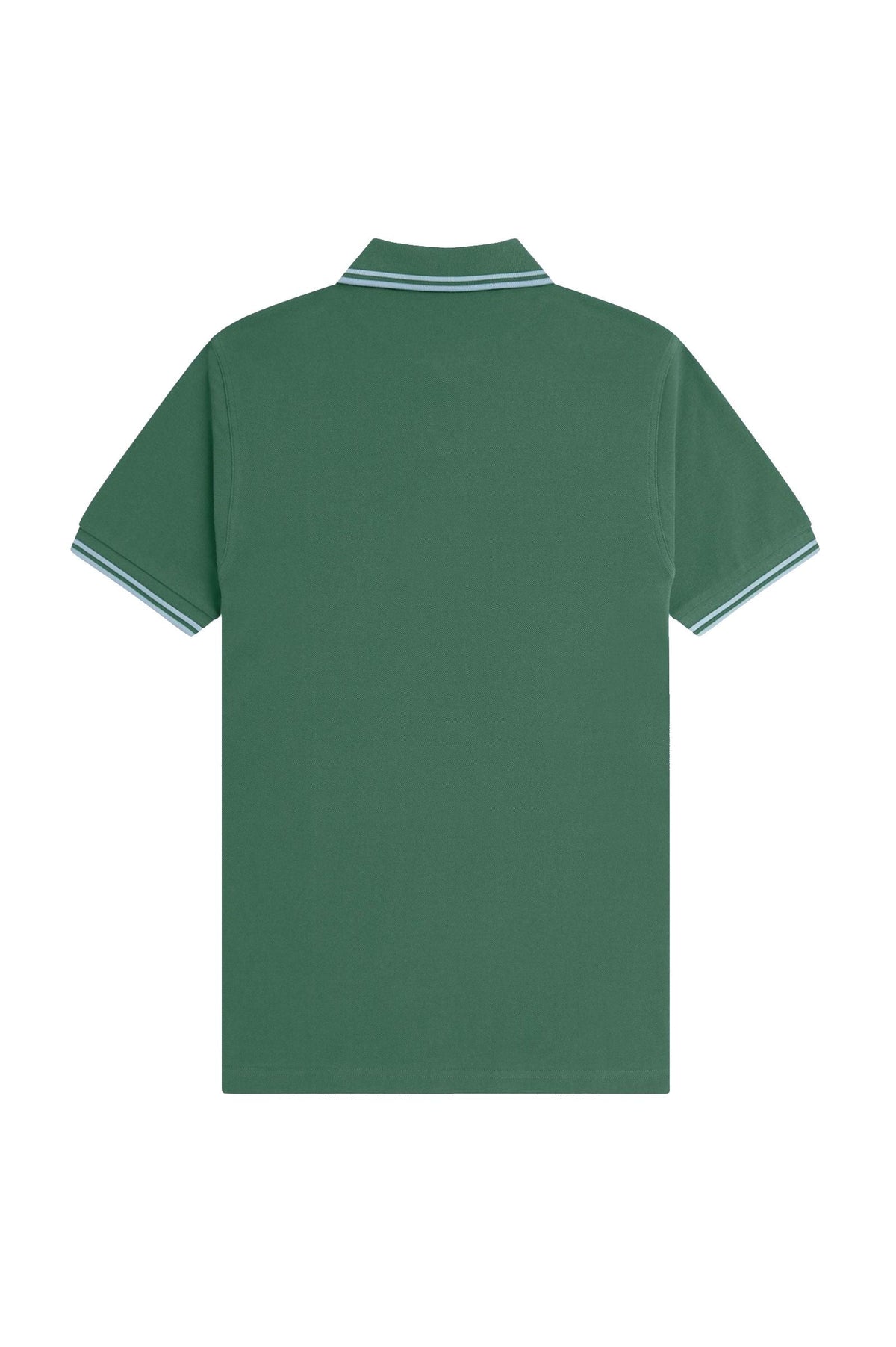 Fred Perry Slim Fit Twin Tipped Polo Sport Green / Track Blue / Track Blue