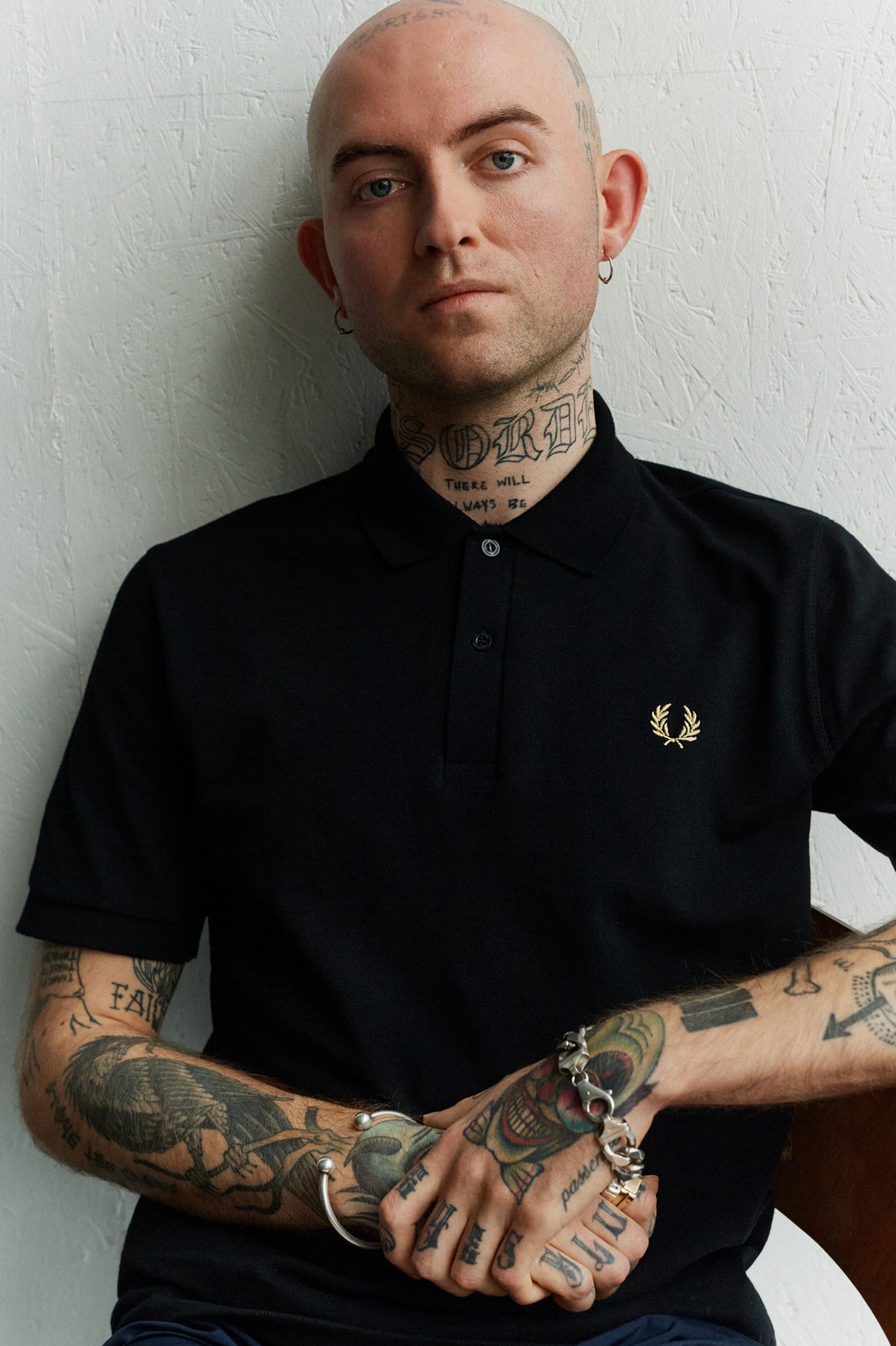 Fred Perry Reissues Original Plain Polo Black Champagne