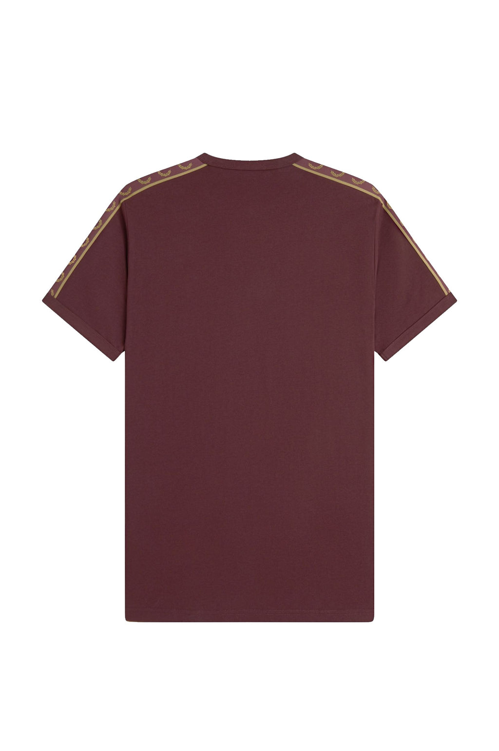 Fred Perry Contrast Tape Ringer T-Shirt Oxblood / Champagne