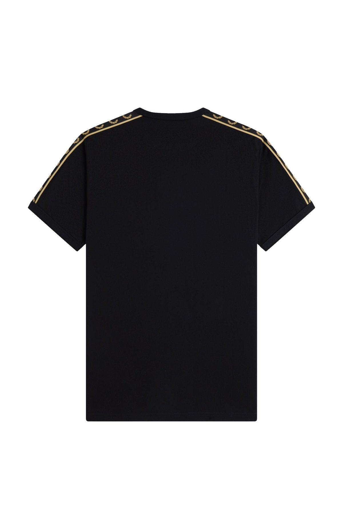 Fred Perry Contrast Tape Ringer T-Shirt Black / Champagne