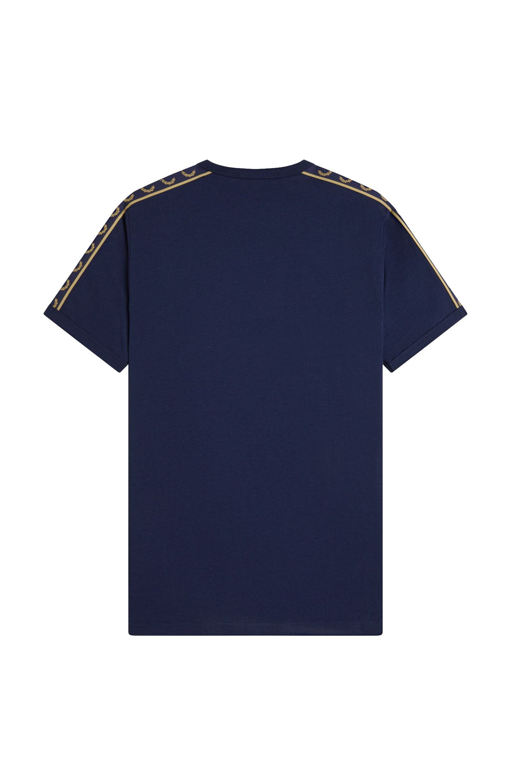 Fred Perry Contrast Tape Ringer T-Shirt Tennis Blue / Champagne