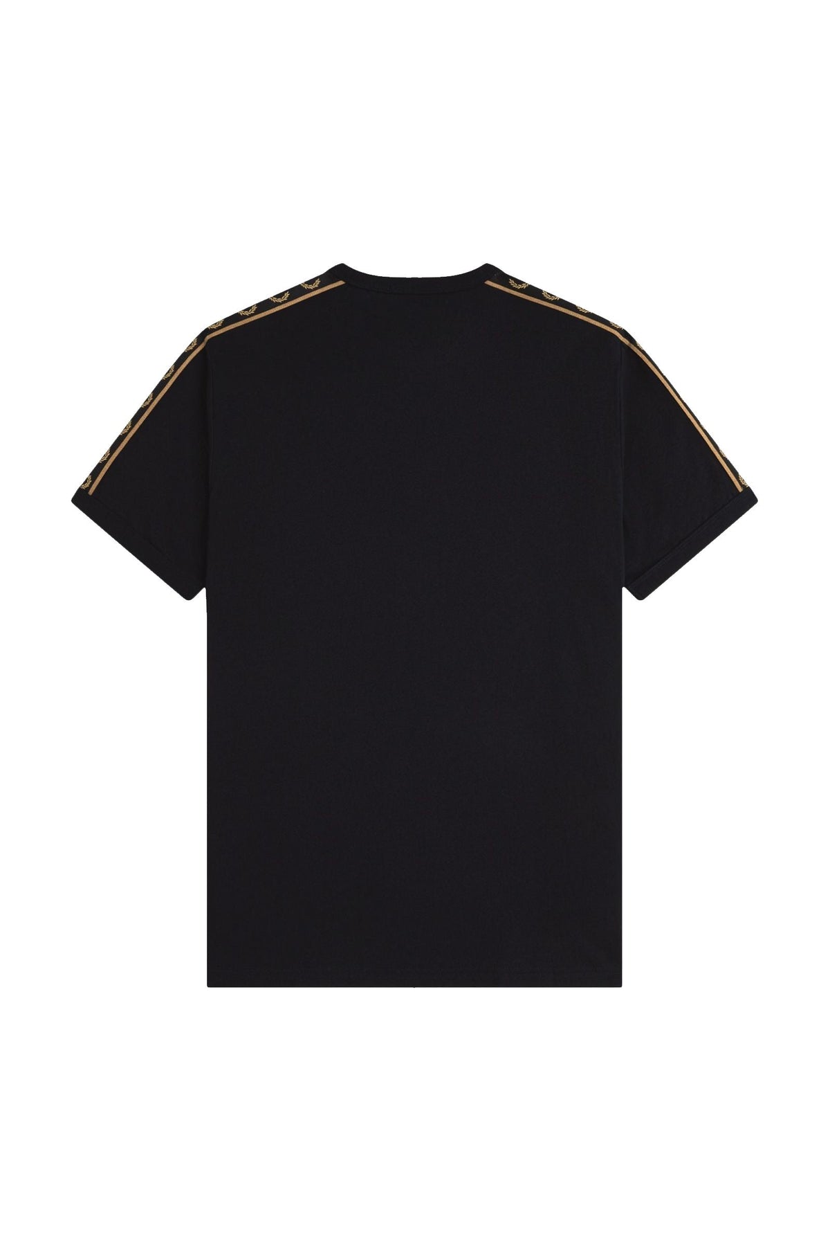 Fred Perry Taped Ringer T-Shirt Black / Shaded Stone