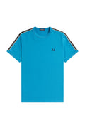 Fred Perry Taped Ringer T-Shirt Runaway Bay Ocean / Warm Grey