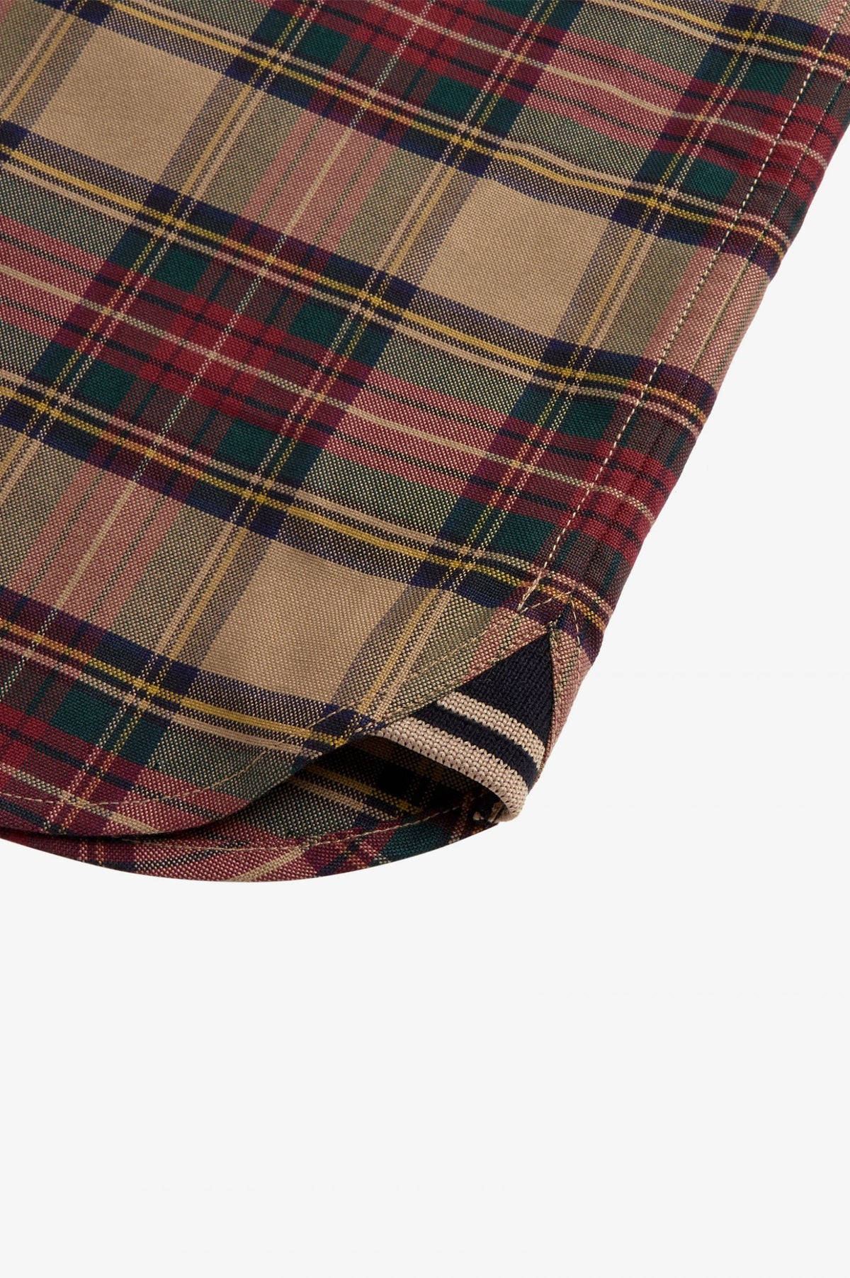 Fred Perry Tartan Shirt Shaded Stone