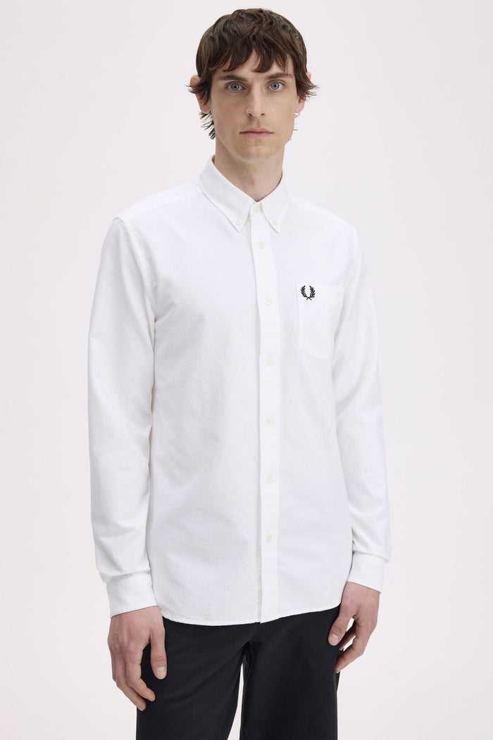 Fred Perry Oxford Shirt White