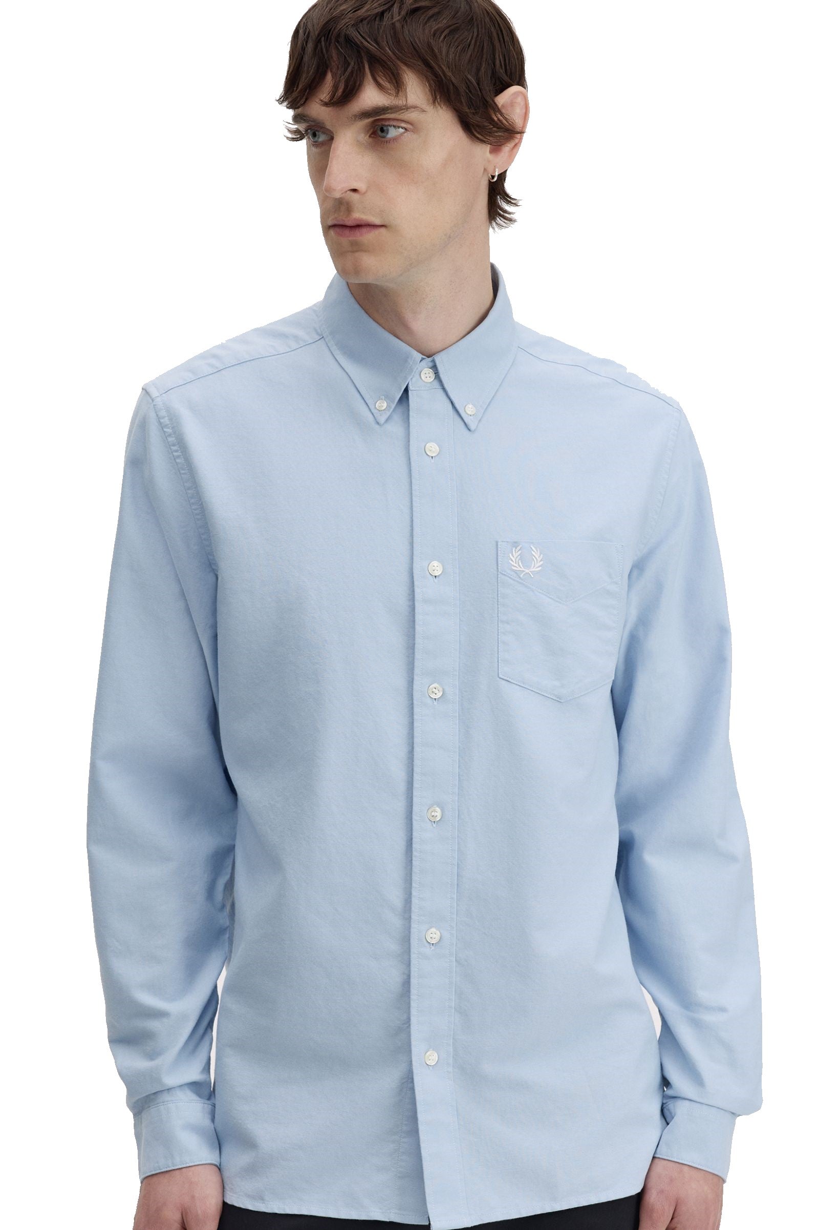 Fred Perry Oxford Shirt Light Smoke