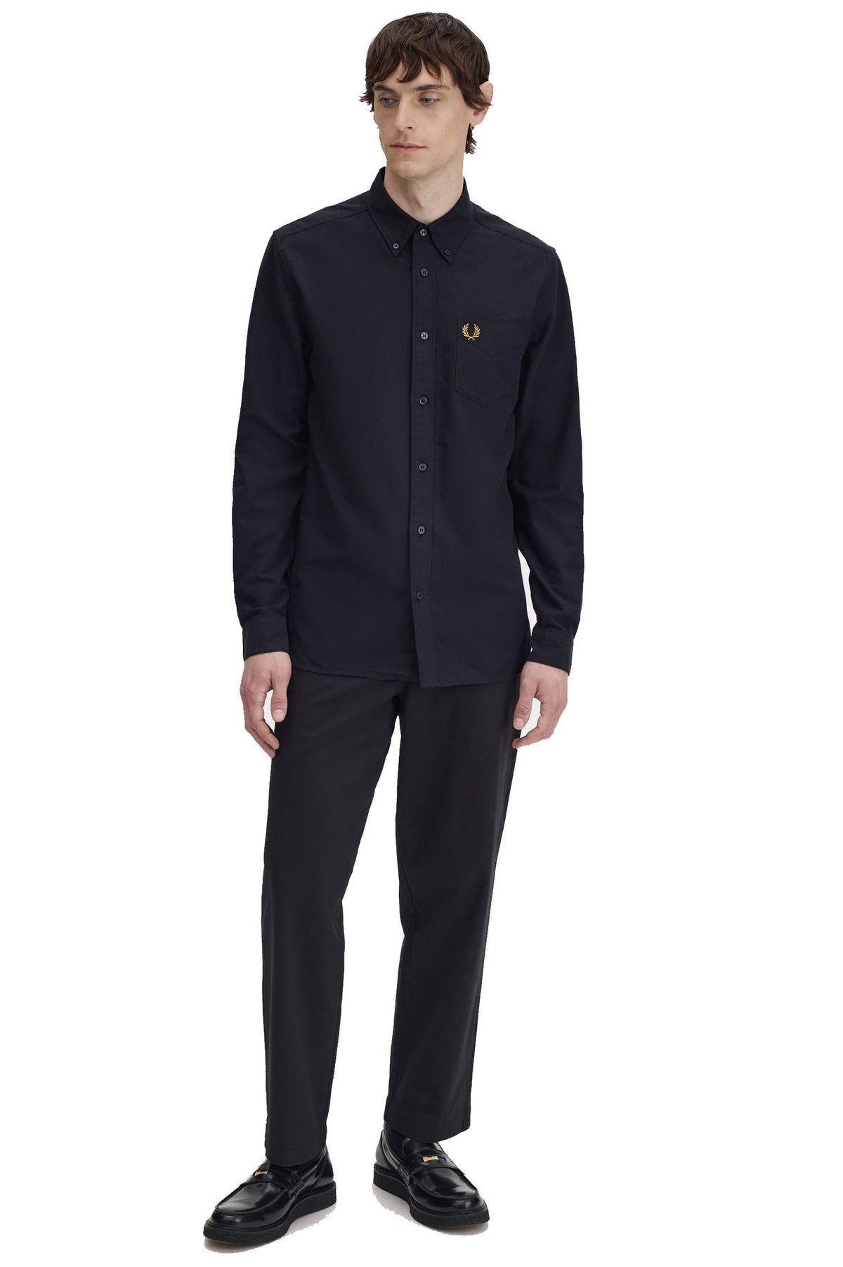 Fred Perry Oxford Shirt Black