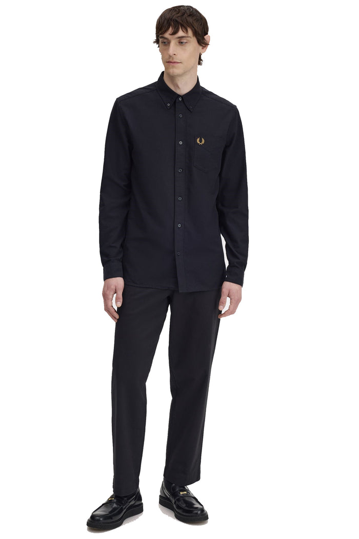 Fred Perry Oxford Shirt Black