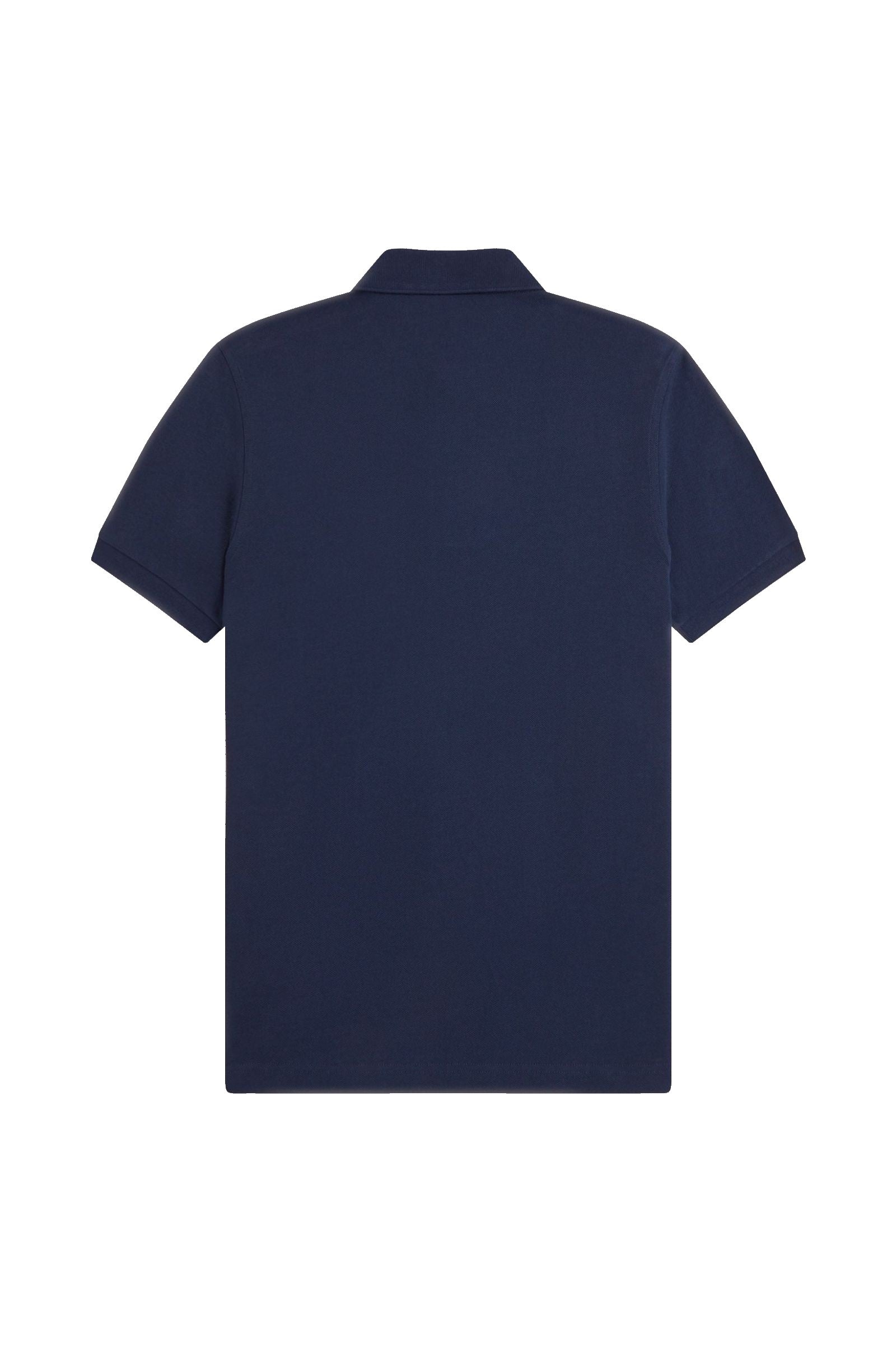 Fred Perry Slim Fit Plain Polo Tennis Blue / Lemon Barley