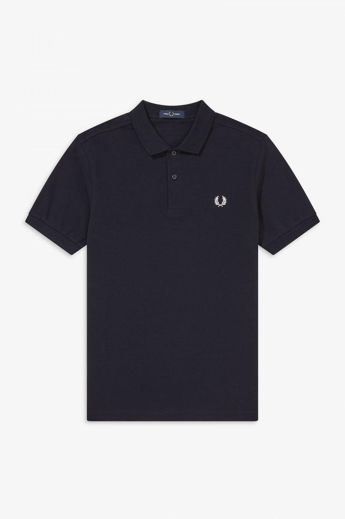 Fred Perry Slim Fit Plain Polo Navy