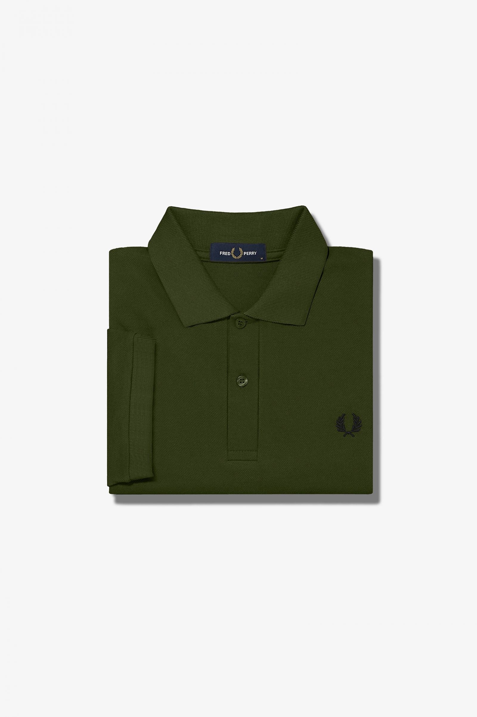 Fred Perry Slim Fit Plain Polo Uniform Green / Black