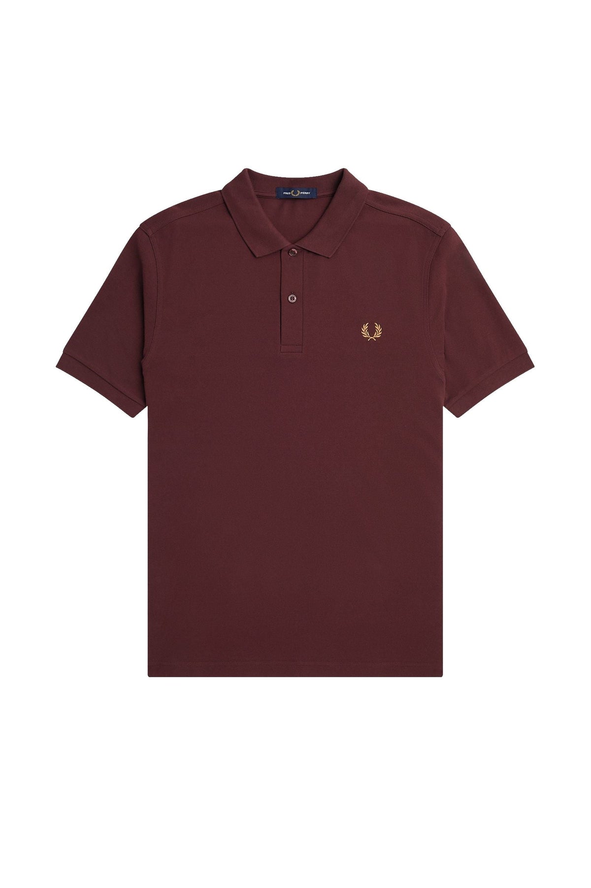 Fred Perry Slim Fit Plain Polo Oxblood / Light Rust