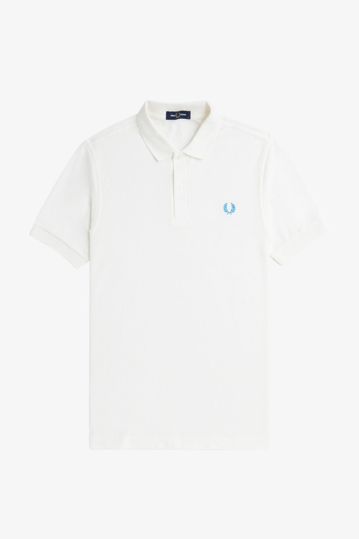 Fred Perry Slim Fit Plain Polo Snow White / Ocean