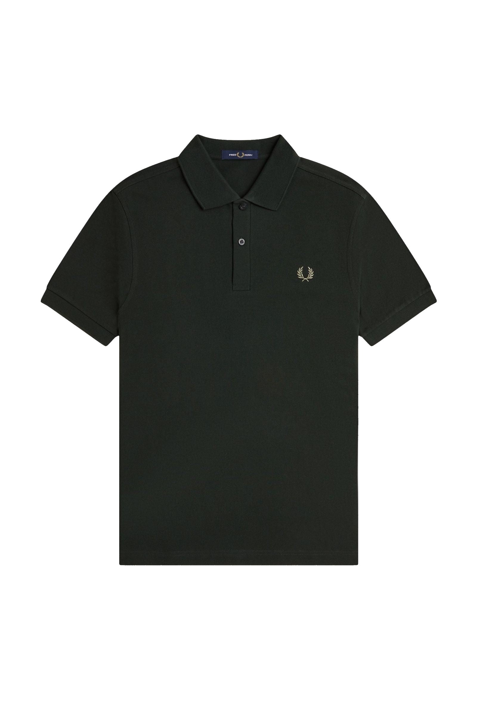 Fred Perry Slim Fit Plain Polo Night Green / Olive Mint