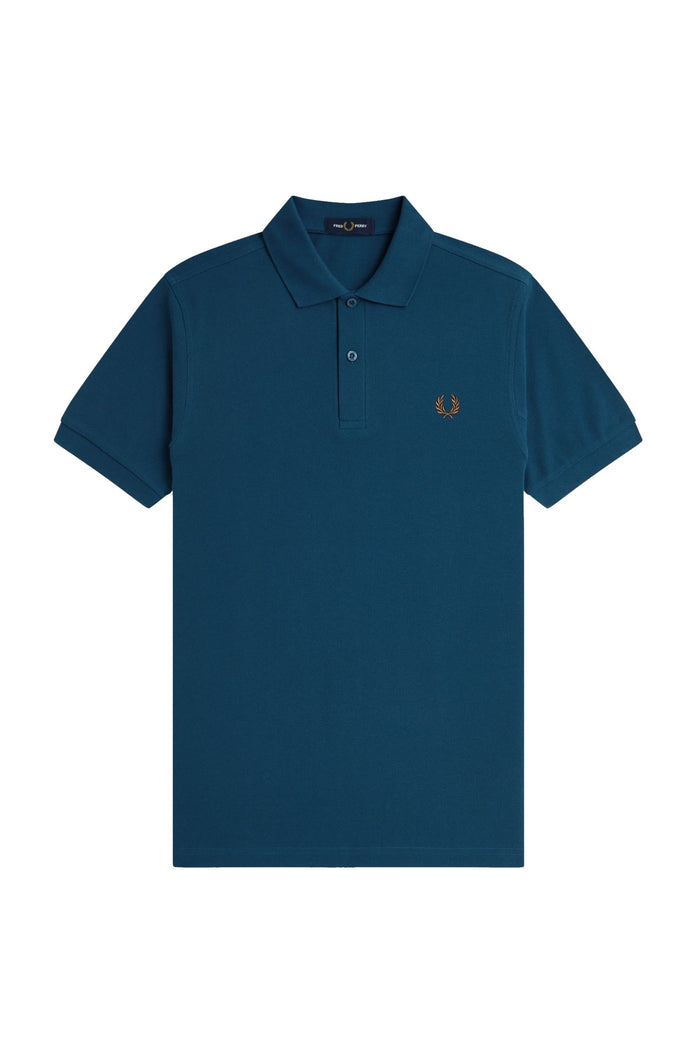Fred Perry Slim Fit Plain Polo Dark Petrol / Shaded Stone