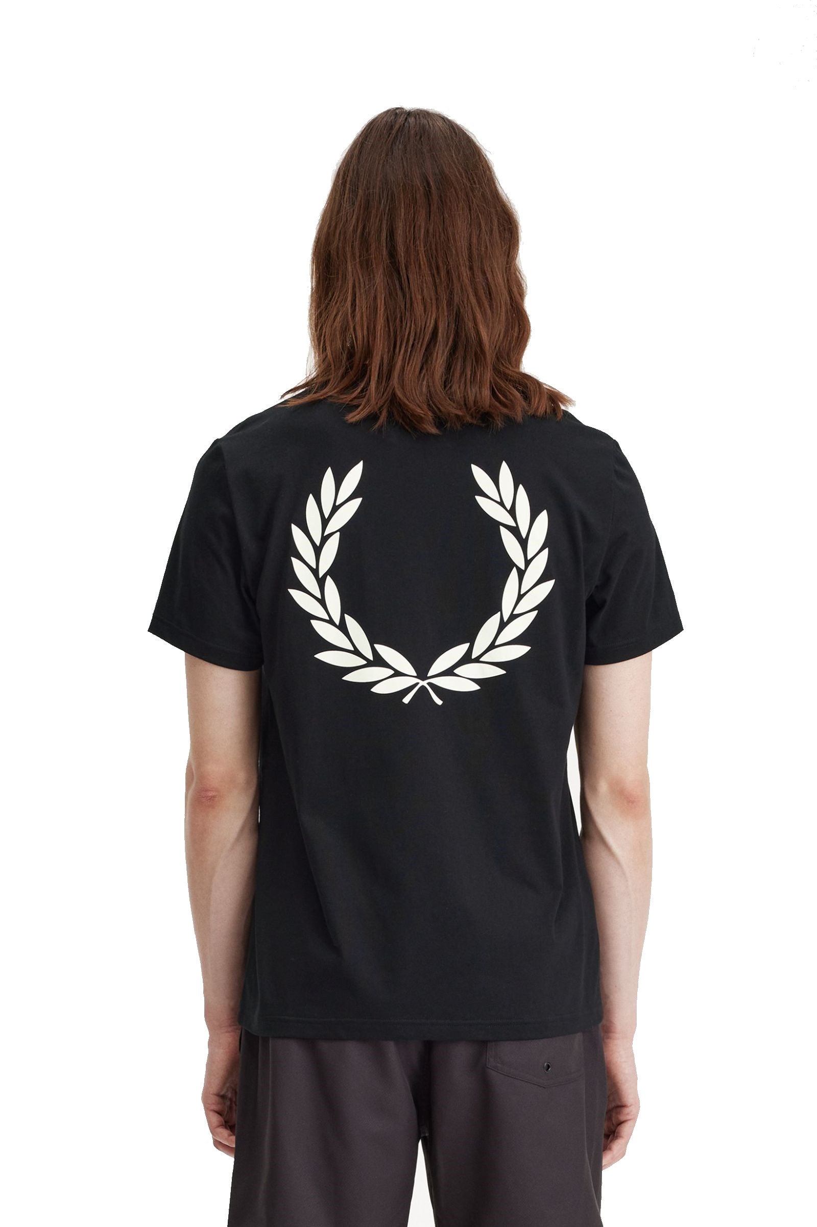 Fred Perry Laurel Wreath Graphic T-Shirt Black