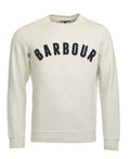 Barbour Prep Logo Crew Sweatshirt Ecru Marl