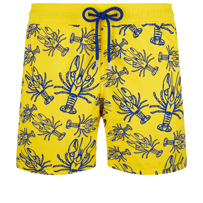 Vilebrequin Moorea Swim Shorts Lobster Flocked Mimosa