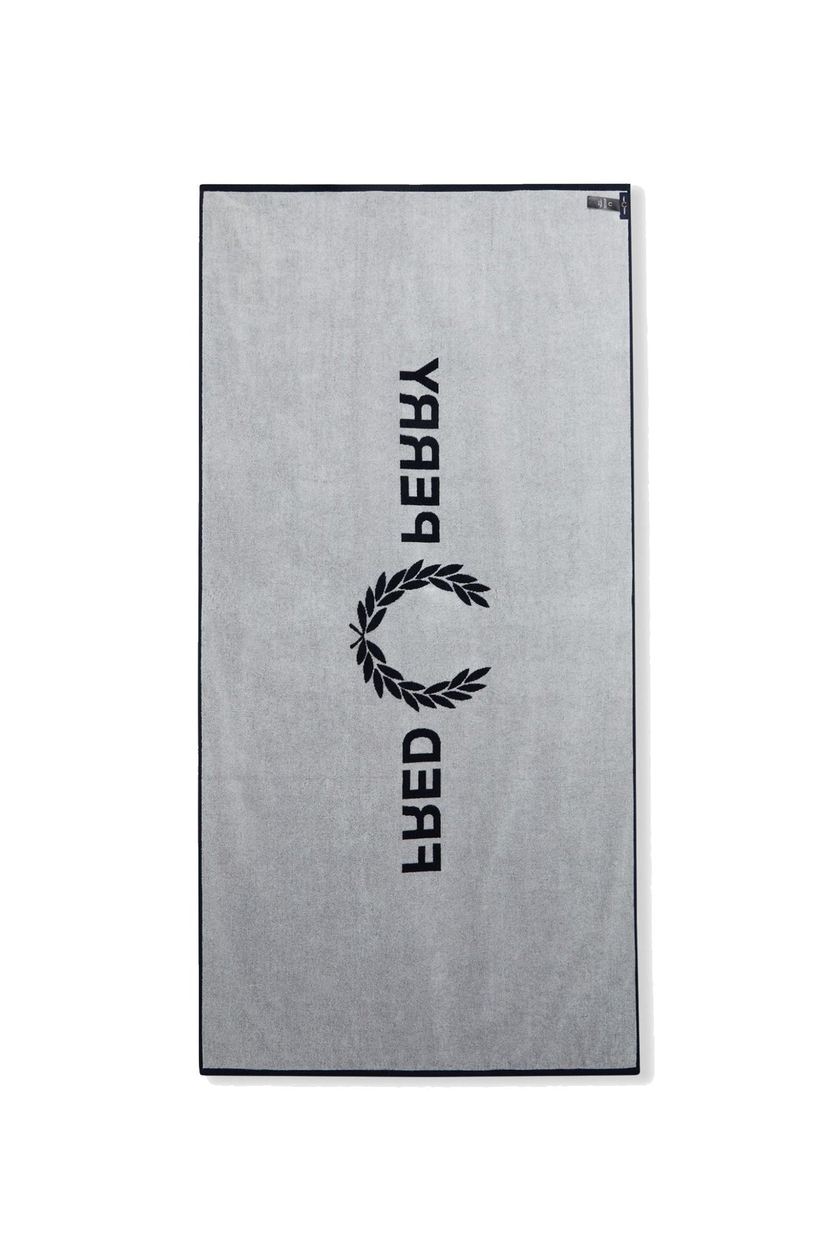 Fred Perry Cotton Beach Towel Navy / Snow White