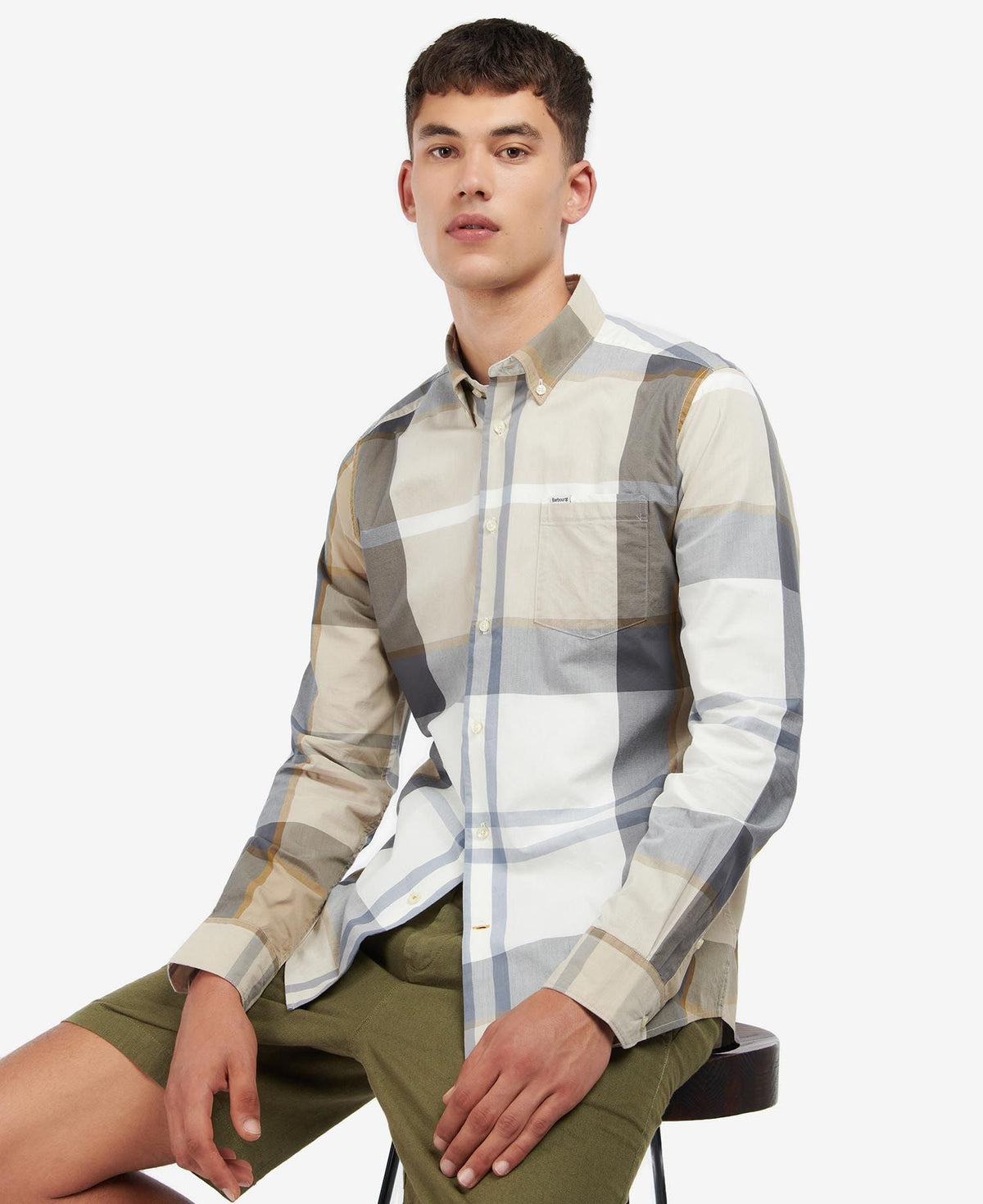 Barbour Harris Tailored Shirt Amble Sand Tartan