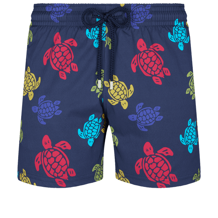 Vilebrequin Moorise Stretch Swim Shorts Ronde Des Tortues Navy