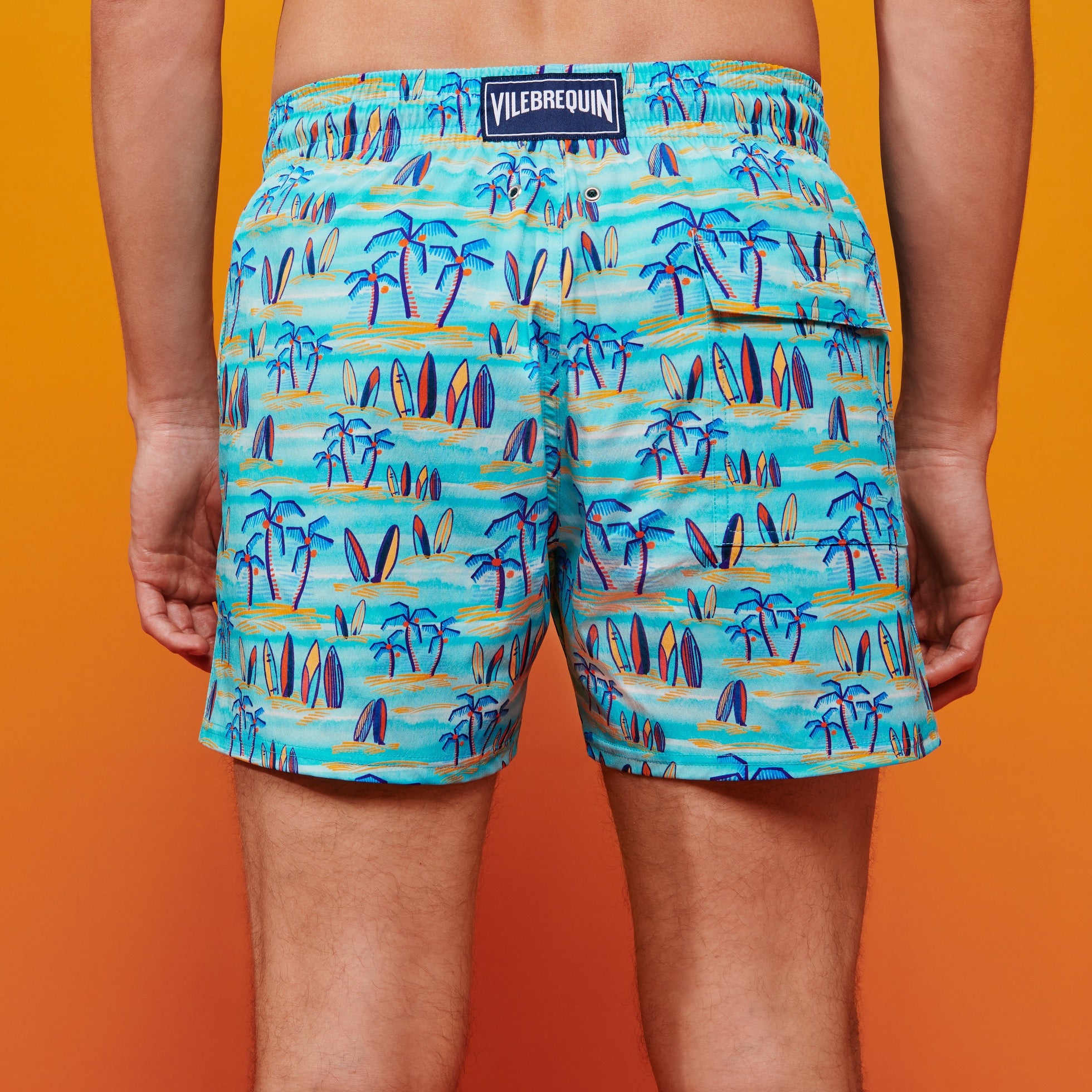 Vilebrequin Moorise Stretch Swimwear Palms x The Beach Boys
