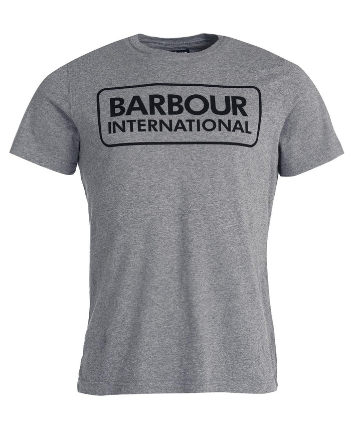 Barbour International Essential Large Logo T-Shirt Anthracite