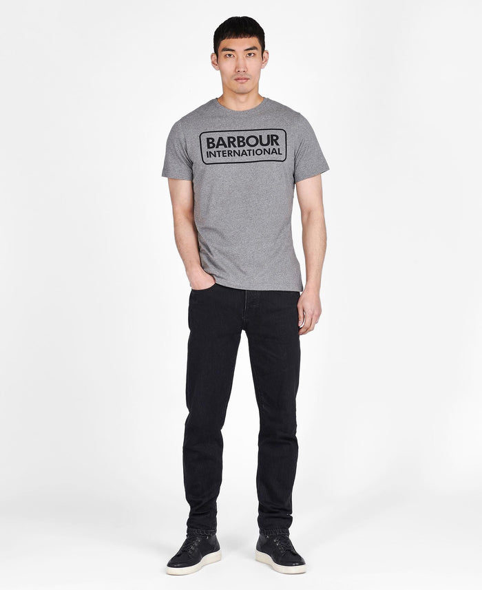 Barbour International Essential Large Logo T-Shirt Anthracite