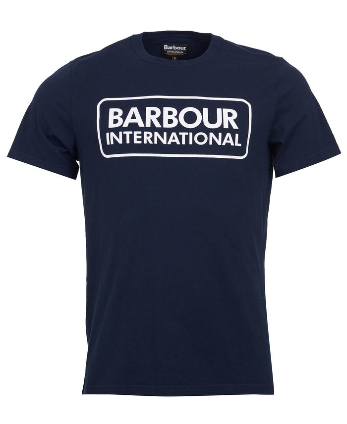Barbour International Essential Large Logo T-Shirt Navy