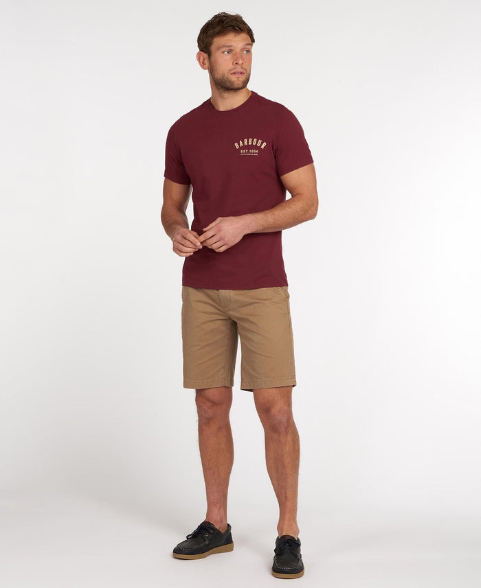 Barbour Preppy T-Shirt Tee Ruby