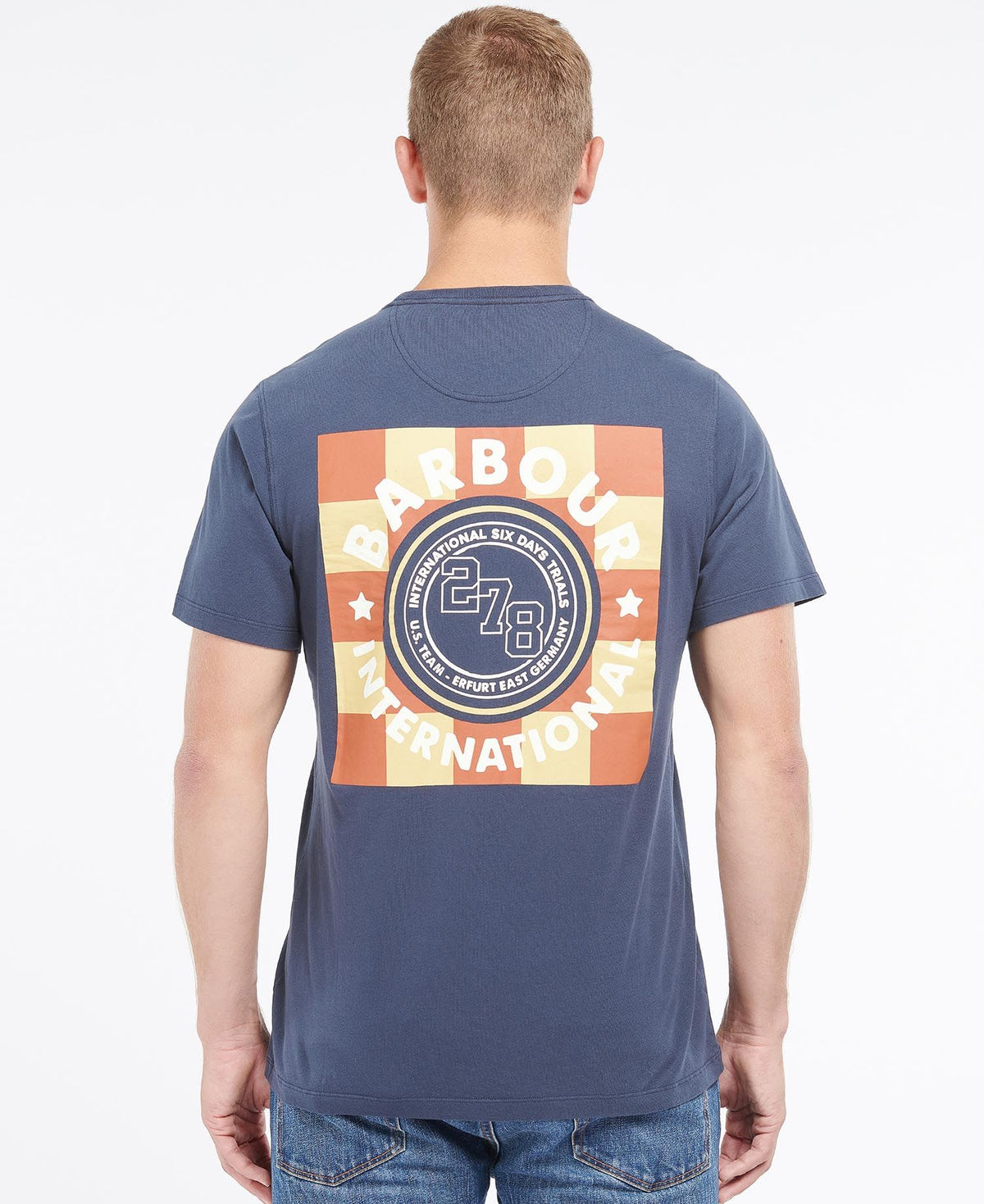 Barbour International SMQ Victor T-Shirt Navy