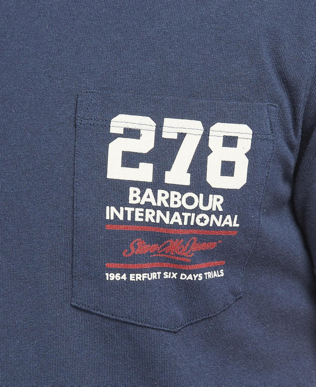 Barbour International SMQ Wing T-Shirt Navy