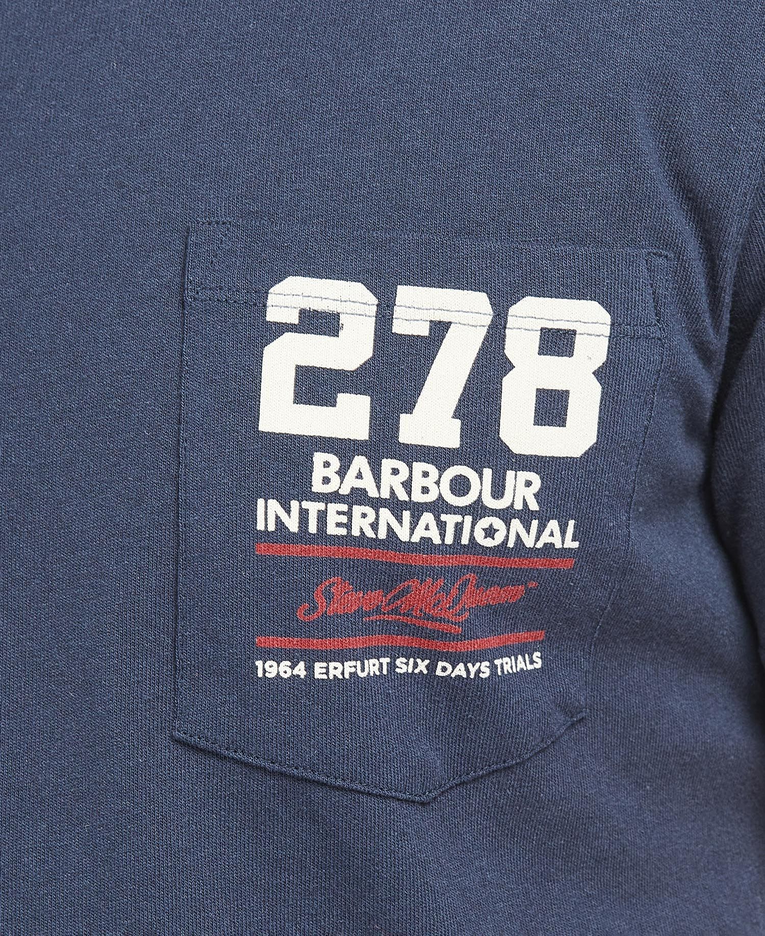 Barbour International SMQ Wing T-Shirt Navy