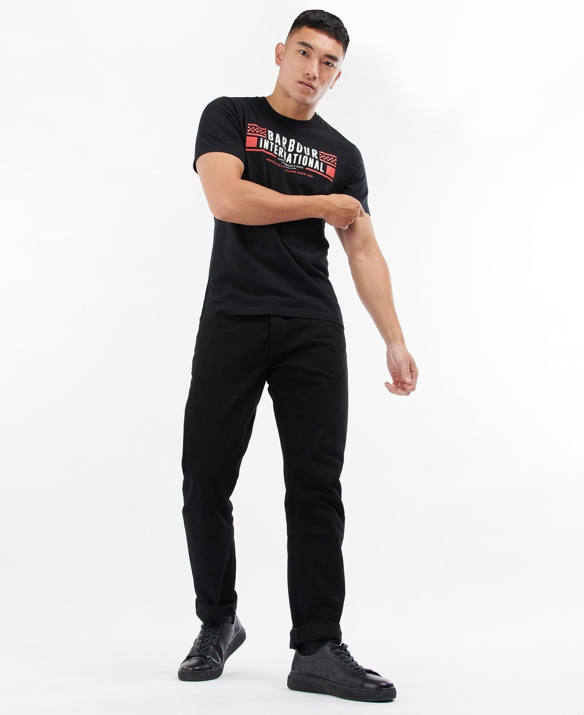Barbour International Grasstrack T-Shirt Black