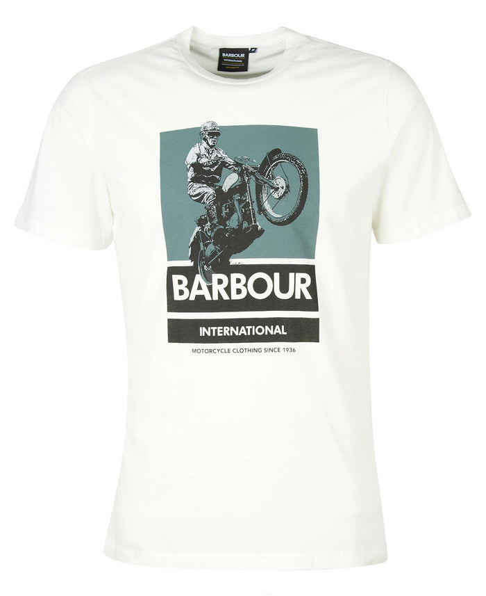 Barbour International Archie Graphic-Print T-Shirt Whisper White
