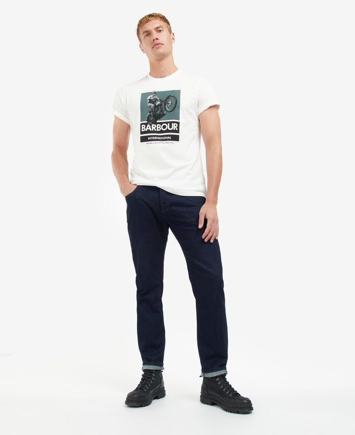 Barbour International Archie Graphic-Print T-Shirt Whisper White