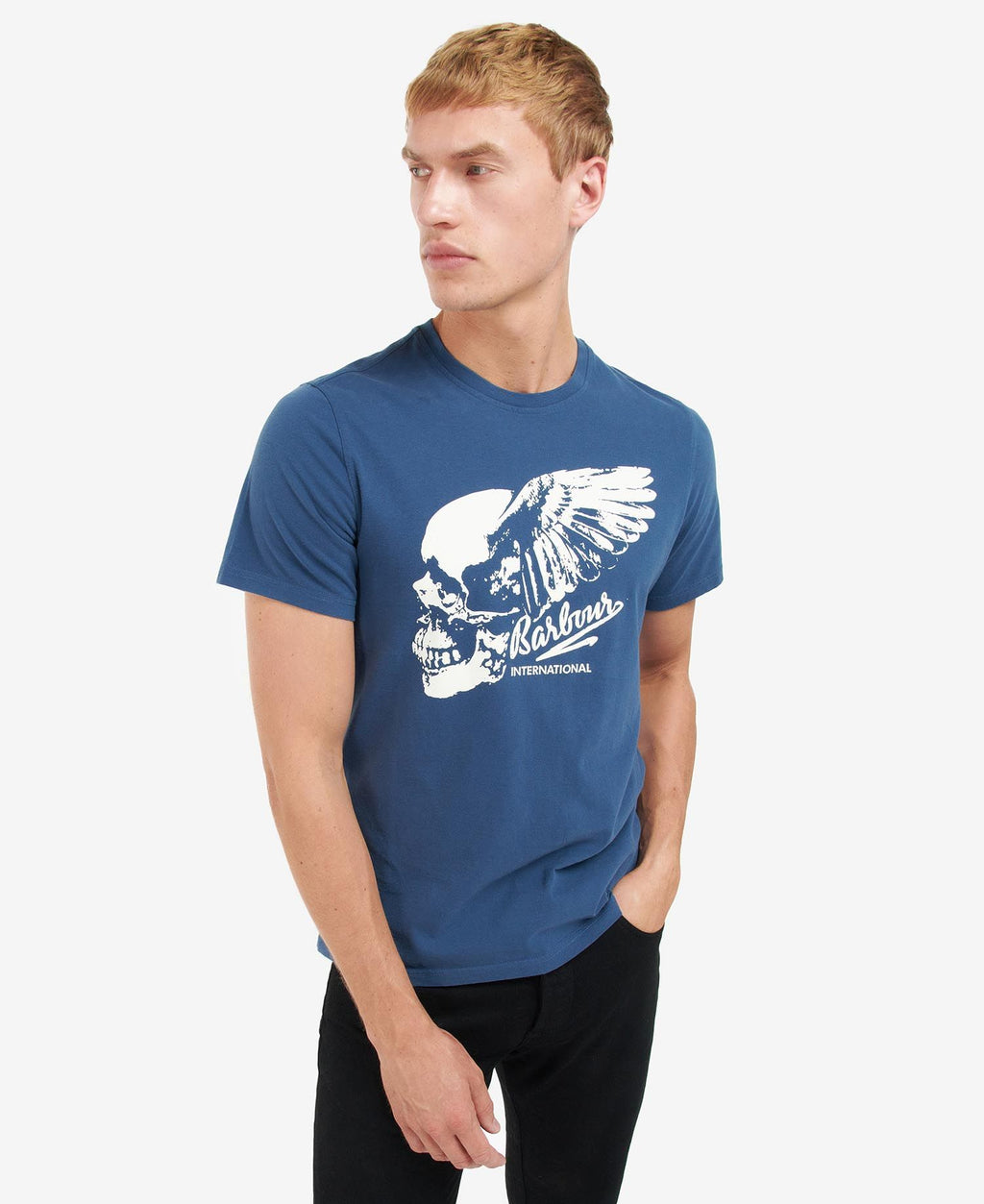 Barbour International Vantage Graphic-Print T-Shirt Insignia Blue