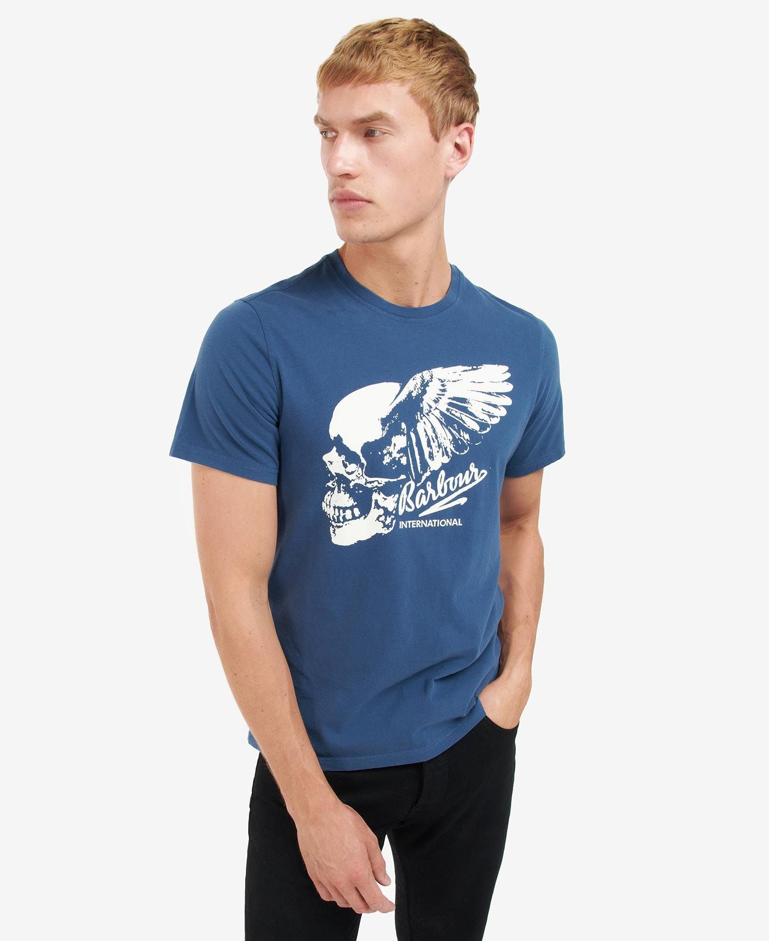 Barbour International Vantage Graphic-Print T-Shirt Insignia Blue