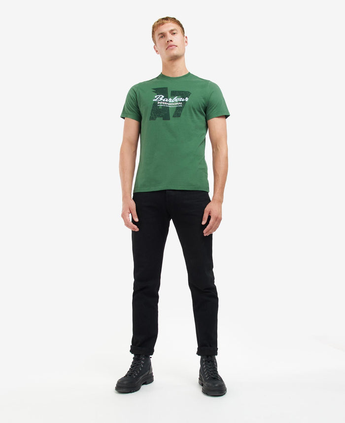 Barbour International Vantage Graphic-Print T-Shirt Racing Green