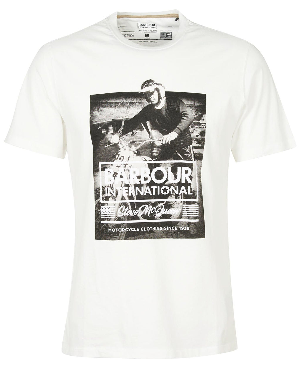 Barbour International Morris Graphic T-Shirt Whisper White
