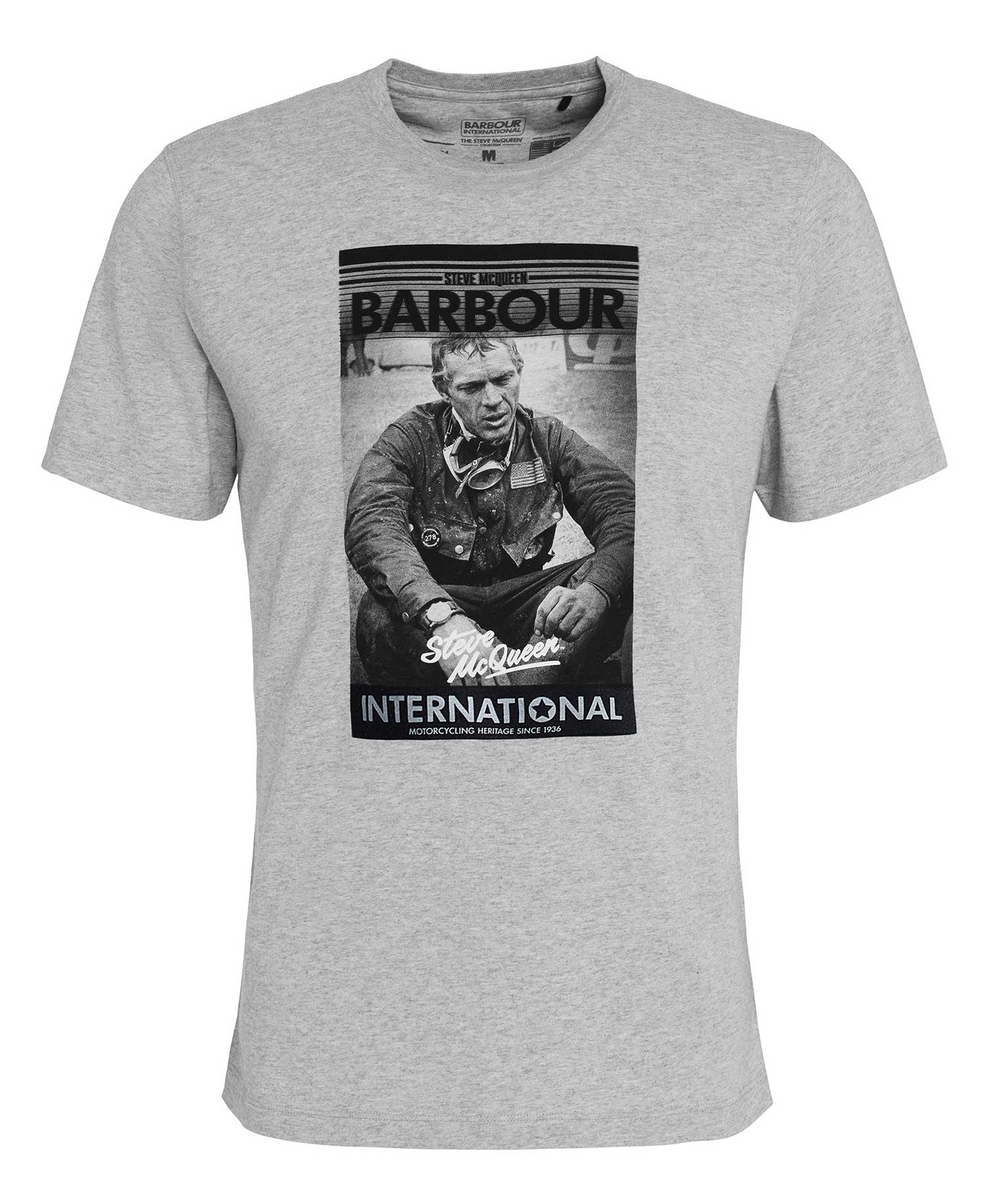 Barbour International Mount T-Shirt Grey Marl