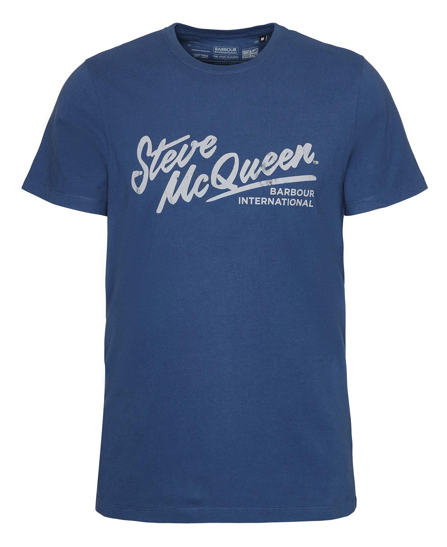 Barbour International Strike T-Shirt Washed Cobalt
