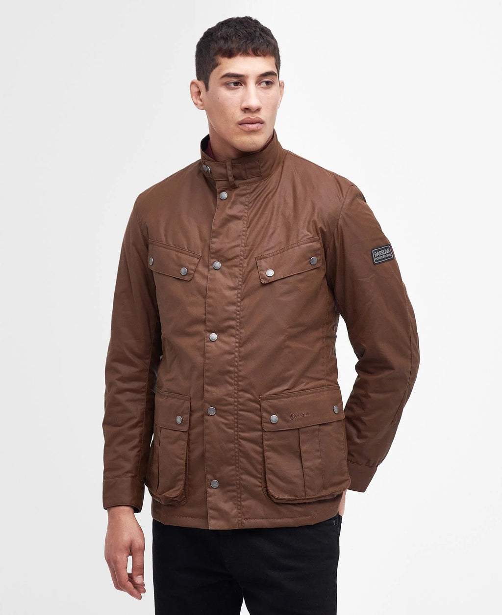 Barbour International Tourer Duke Wax Jacket Bark