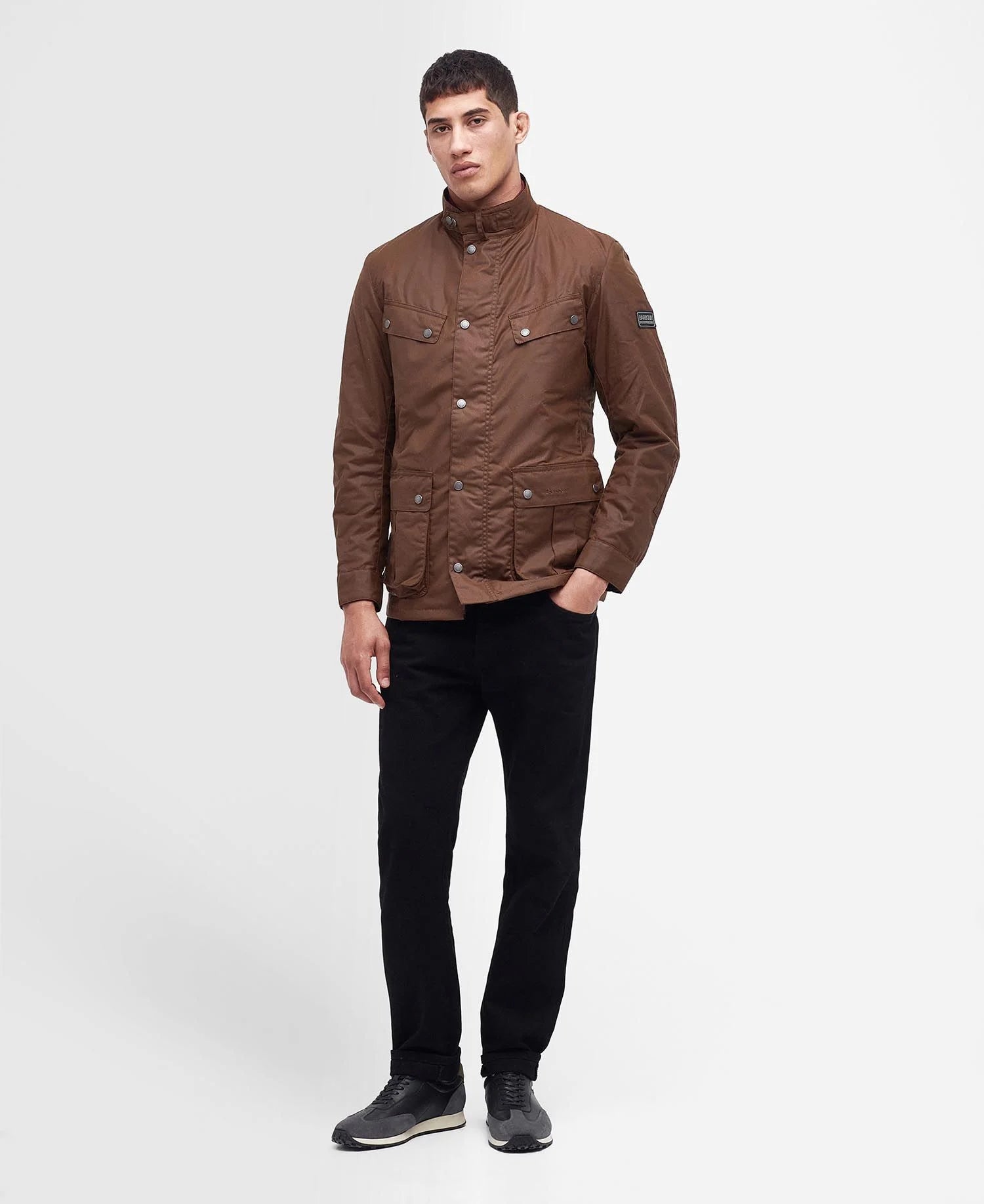 Barbour International Tourer Duke Wax Jacket Bark