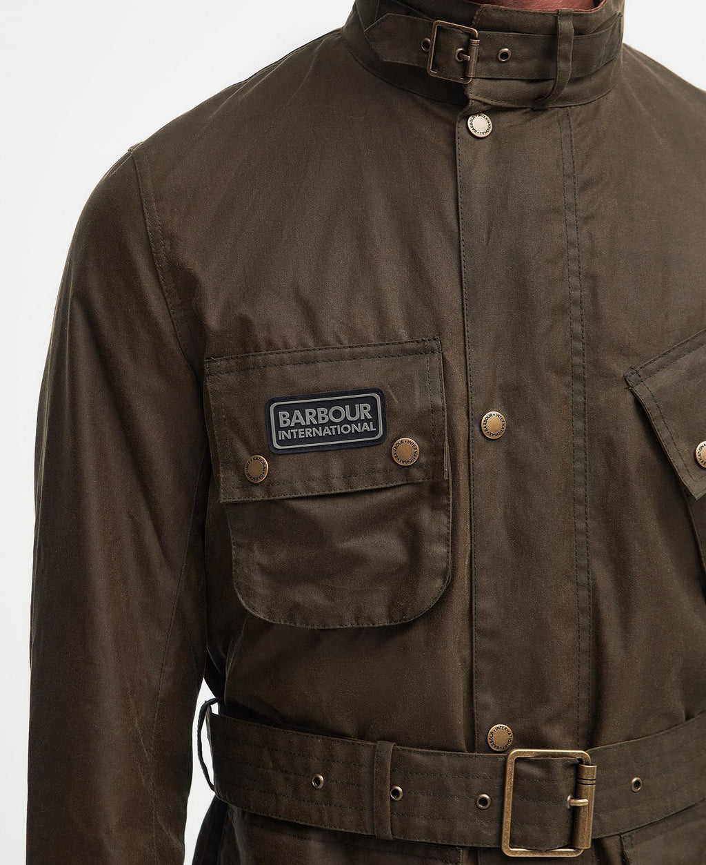 Barbour International Tourer Slim Waxed Jacket Beech