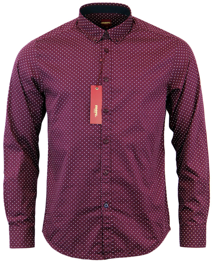 Merc Polka Dot Shirt Siegel Wine