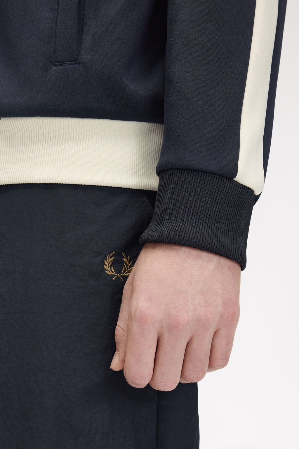 Fred Perry MEYBA Cut And Sew Track Jacket Navy