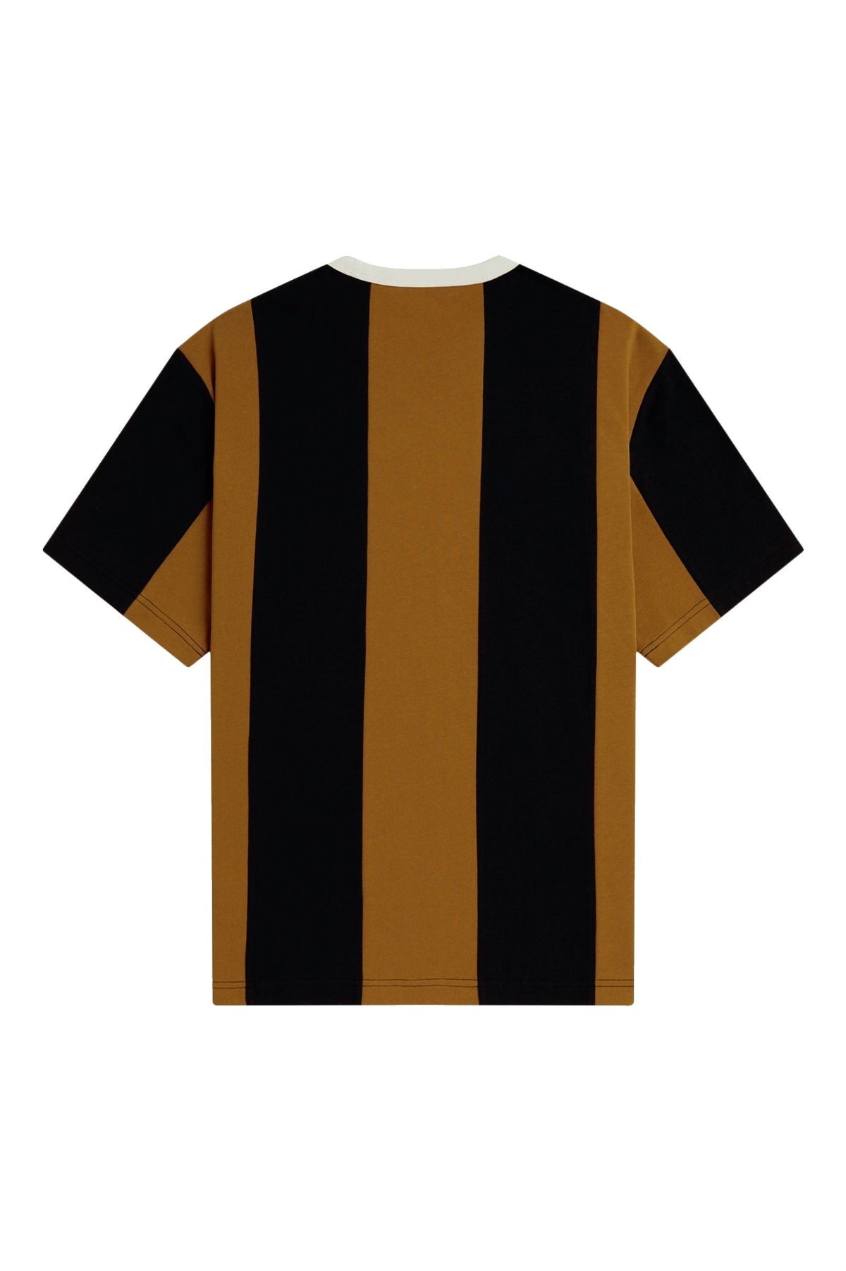 Fred Perry MEYBA Striped Ringer T-Shirt Dark Caramel