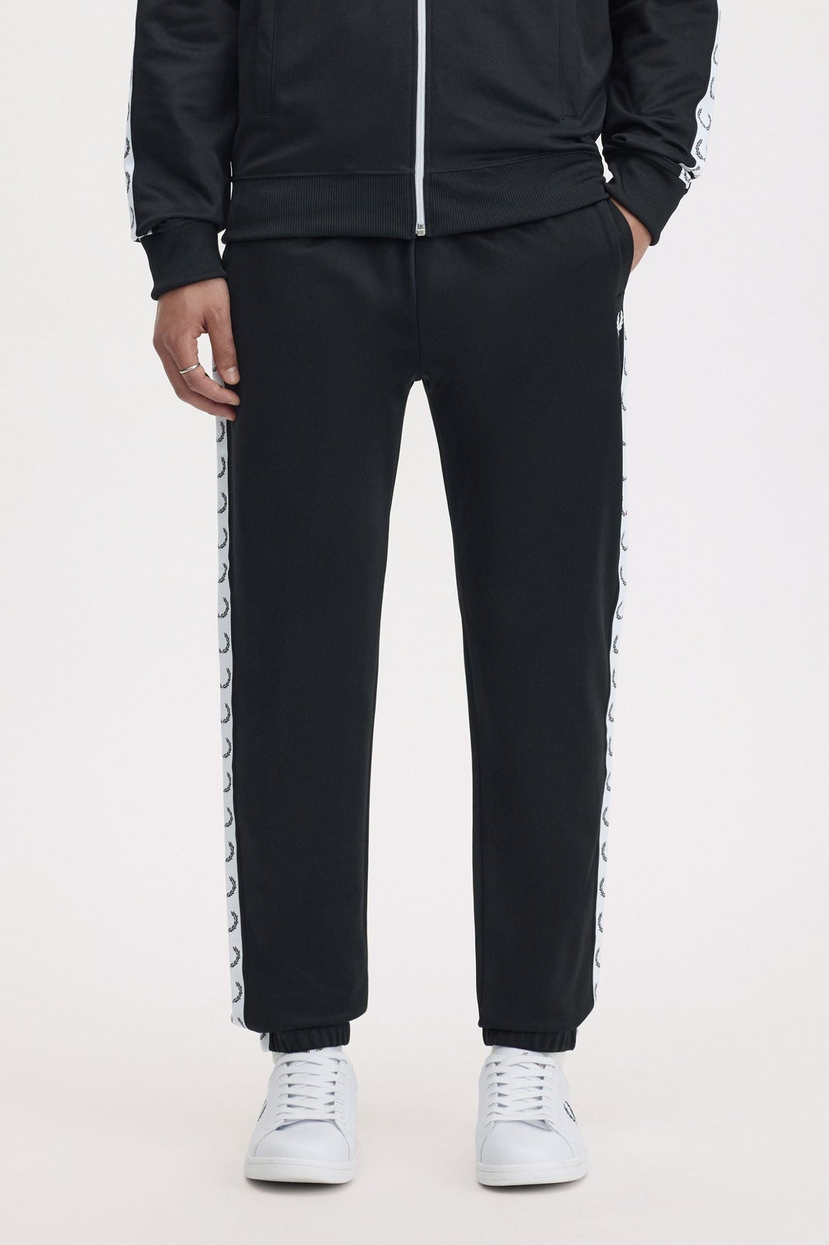 Fred Perry Taped Track Pant Black